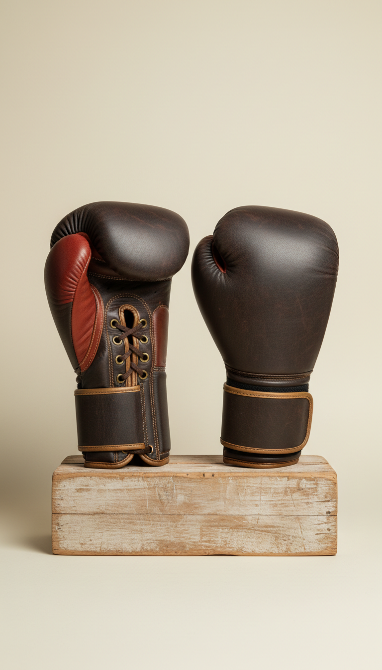 Full-Grain Leather Boxing Gloves